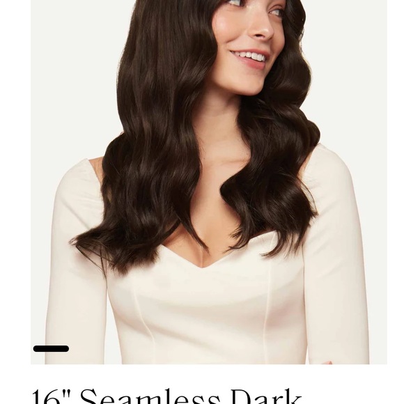 Luxy seamless 16 inch dark brown extensions 160 grams - Picture 6 of 6